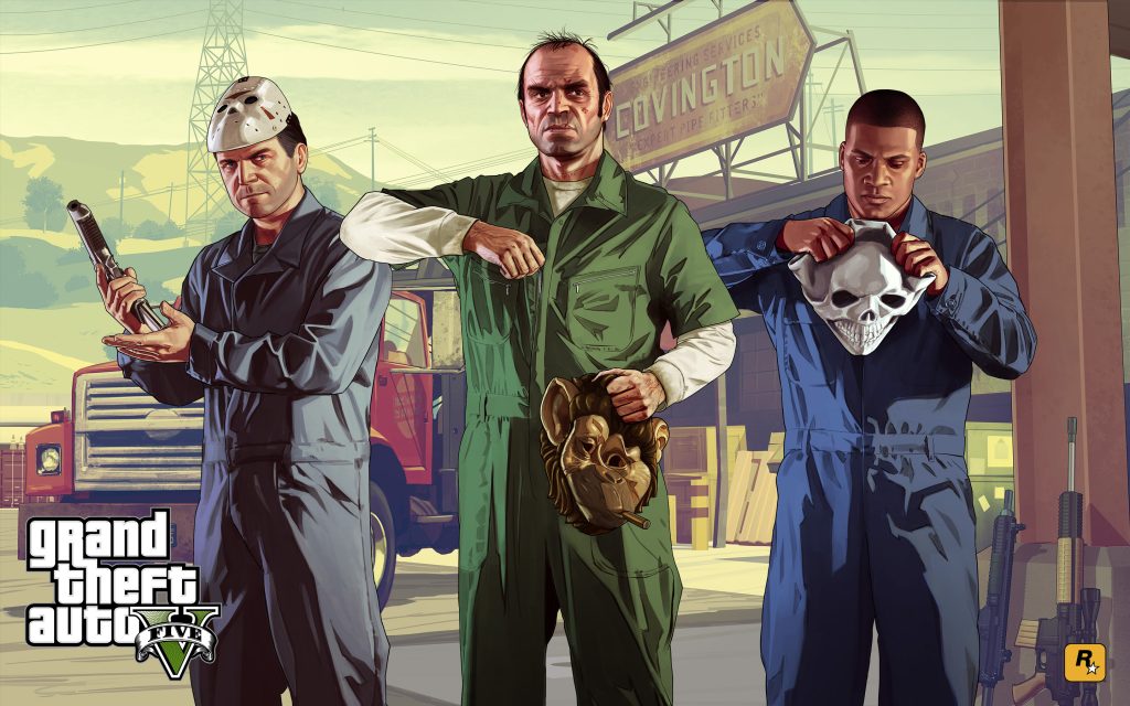 Grand Theft Auto V - Franklin, Michael and Trevor
