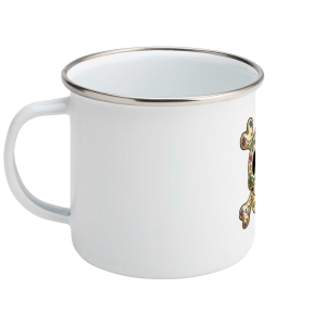 Enamel Mug Dying Art Media - Large Skull and Crossbones